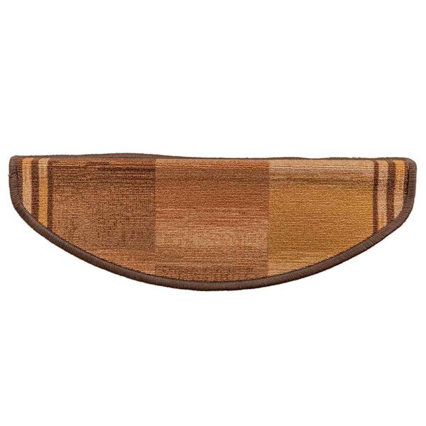 vidaXL Itsekiinnittyv&auml;t porrasmatot 10 kpl 65x21x4 cm ruskea