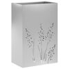 vidaXL Puutarha ruukku Hopea 50 x 30 x 75 cm Galvanoitu ter&auml;s