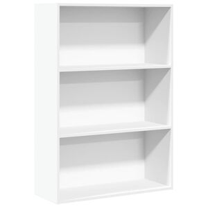 vidaXL Kirjahylly valkoinen 80x30x114 cm lastulevy