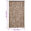 vidaXL Hy&ouml;nteisverho beige ja vaaleanruskea 118 x 220 cm Chenille