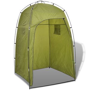 vidaXL Suihku/WC/Pukuhuone Teltta Vihre&auml;