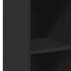 vidaXL Kaappi musta 40x41x124 cm tekninen puu