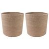vidaXL Kasviruukku Setti 2 kpl Luonnollinen &Oslash; 21 x 21 cm