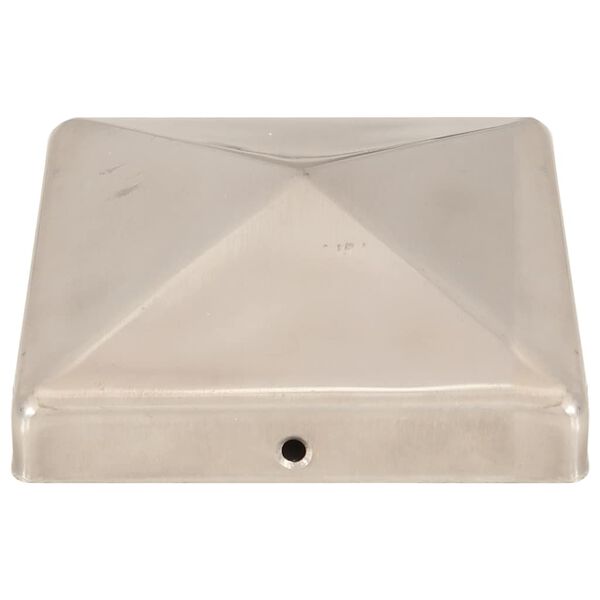 vidaXL Pyramidin muotoinen aitatolpan k&auml;rki 6 kpl ter&auml;s 101x101 mm