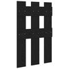 vidaXL Sein&auml;lle asennettava takkihylly Musta tammi. 65 x 3 x 100 cm