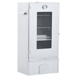 vidaXL BBQ-uunisavustin ja 1 kg puulastuja 44,5 x 29 x 83 cm