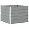 vidaXL Kukkalaatikko Vaaleanharmaa 100 x 100 x 75 cm Ter&auml;s