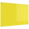 vidaXL Keitti&ouml;n v&auml;litila Keltainen 90 x 60 cm karkaistu lasi