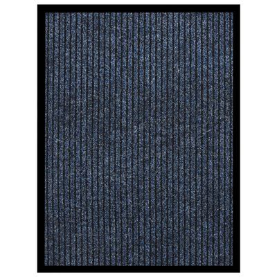 vidaXL Ovimatto raidallinen sininen 60x80 cm