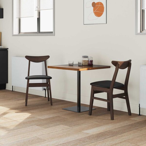 vidaXL Ruokatuolit 2 pcs Vaaleanruskea 42 x 47.5 x 81 cm