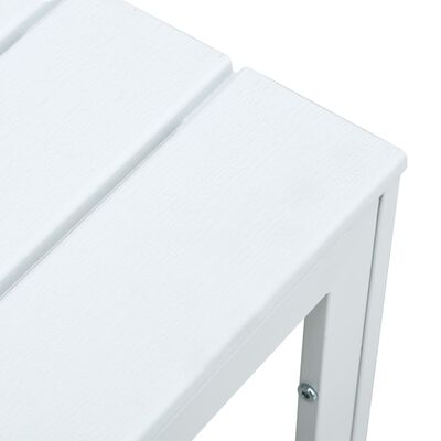 vidaXL Sohvapöytä valkoinen 78x78x74 cm HDPE puutyyli