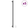 vidaXL Kaapin kahvat 5 kpl musta 480 mm ruostumaton ter&auml;s