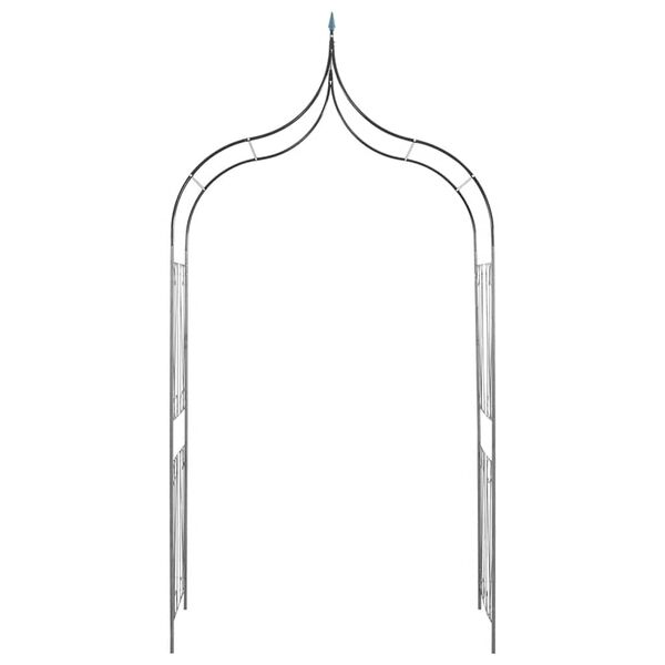 vidaXL Puutarhakaari keih&auml;ssuunnittelu k&ouml;ynn&ouml;skasveille tummanvihre&auml;