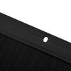 vidaXL Kierteellinen oven harjasulku 12 pcs Musta 100 cm Alumiiniseos