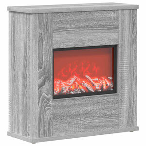 vidaXL S&auml;hk&ouml;takka Harmaa Sonoma 47 x 18 x 48 cm Tekninen puu
