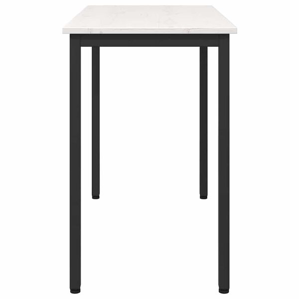 vidaXL P&ouml;yt&auml; Valkoinen 100 x 50 x 77 cm Kehitetty puu ja ter&auml;s