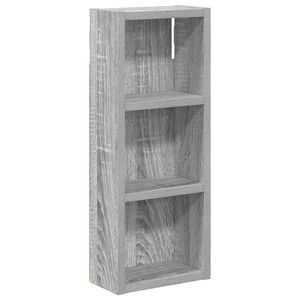 vidaXL Kylpyhuoneen sein&auml;kaappi Harmaa Sonoma 20 x 10 x 50 cm