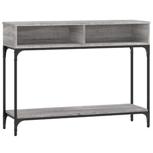 vidaXL Konsolip&ouml;yt&auml; harmaa Sonoma 100x30,5x75 cm tekninen puu