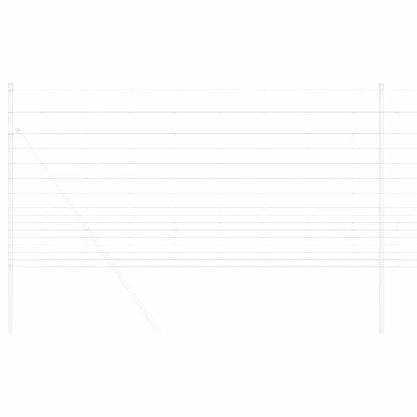 vidaXL Riista-aita Hopea 50 x 1,2 m Galvanoitu teräs