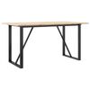 vidaXL Ruokap&ouml;yt&auml; O-runko 160x80x75 cm t&auml;ysi m&auml;nty ja ter&auml;st&auml;