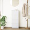 vidaXL Senkki valkoinen 37,5x35x99 cm tekninen puu
