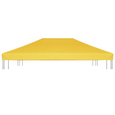 vidaXL Huvimajan katto 270 g /m² 4x3 m keltainen