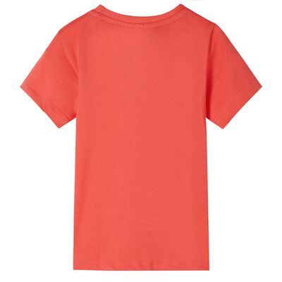 Lasten lyhythihainen T-paita vaalea punainen 92