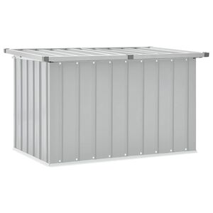 vidaXL Puutarhan varastoarkku harmaa 109x67x65 cm