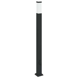 vidaXL Pollarivalaisin pistorasialla 110 cm musta IP44