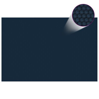 vidaXL Kelluva uima-altaan PE-aurinkoenergiakalvo 300x200 cm sinimusta