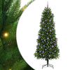 vidaXL Joulukuusi 300 LED-valoilla jalustalla Vihre&auml; 240 cm PE