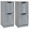 vidaXL Senkit 2 kpl harmaa Sonoma 30x30x70 cm tekninen puu