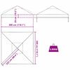 vidaXL Gazebo-kannen vaihto 3 x 3 m Polyvinyylikloridi