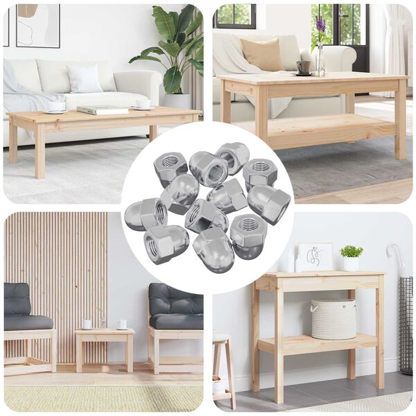 vidaXL Pultti 9574 pcs Hopea M6 x 10 mm Rauta