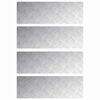 vidaXL Portaan askelma 4 kpl 90 x 30 cm Hopea Alumiini Suorakaide