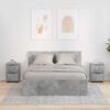 vidaXL Y&ouml;p&ouml;yd&auml;t 2 pcs Betoni Harmaa 30,5 x 30 x 43 cm Tekninen puu
