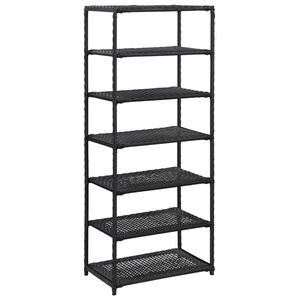 vidaXL Kenk&auml;teline musta 50x30x120 cm polyrottinki