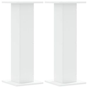 vidaXL Kasvitelineet 2 kpl valkoinen 30x30x80 cm tekninen puu