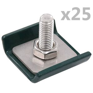 vidaXL Ristikkomattoliitin 25 sarjaa vihre&auml;