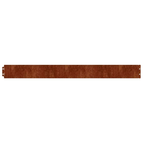 vidaXL Nurmikonreunukset 50 kpl 10x103 cm joustava Corten-ter&auml;s
