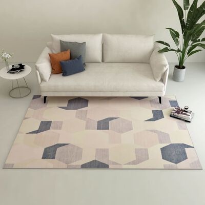 vidaXL Painatettu matto monivärinen 140x200 cm polyesteri