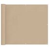 vidaXL Parvekkeen Verho Beige 100 x 700 cm Oxford-kangas