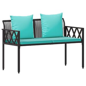 vidaXL Ulkoilmapenkit 2 -Seater 116 x 56 x 75 cm polyrottinki