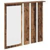 vidaXL Sein&auml;lle asennettava takkihylly Vanha puu 84 x 10 x 80 cm