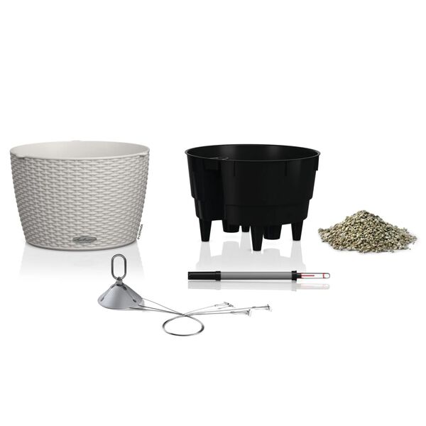 LECHUZA Riippuva kukkalaatikko NIDO Cottage 35 ALL-IN-ONE vaalean harm