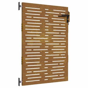 vidaXL Puutarhaportti 85x125 cm Corten-ter&auml;s neli&ouml;nmuotoinen