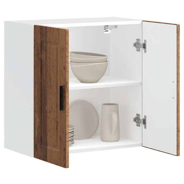 vidaXL Keitti&ouml;n sein&auml;kaappi Porto vanhaa puuta suunniteltu puu