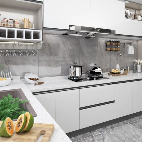 vidaXL Itseliimautuva huonekalukalvo valkoinen 500x90 cm PVC