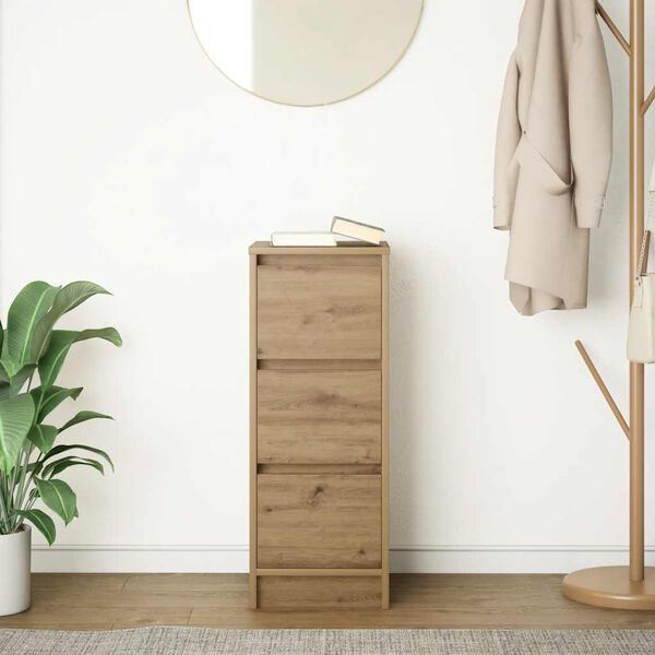 vidaXL Senkki artesaani tammi 29,5x34x76 cm tekninen puu