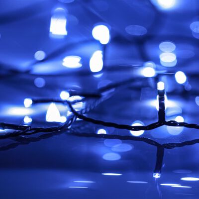 vidaXL Valonauha 400 LEDiä sininen 40 m 8 valoefektiä